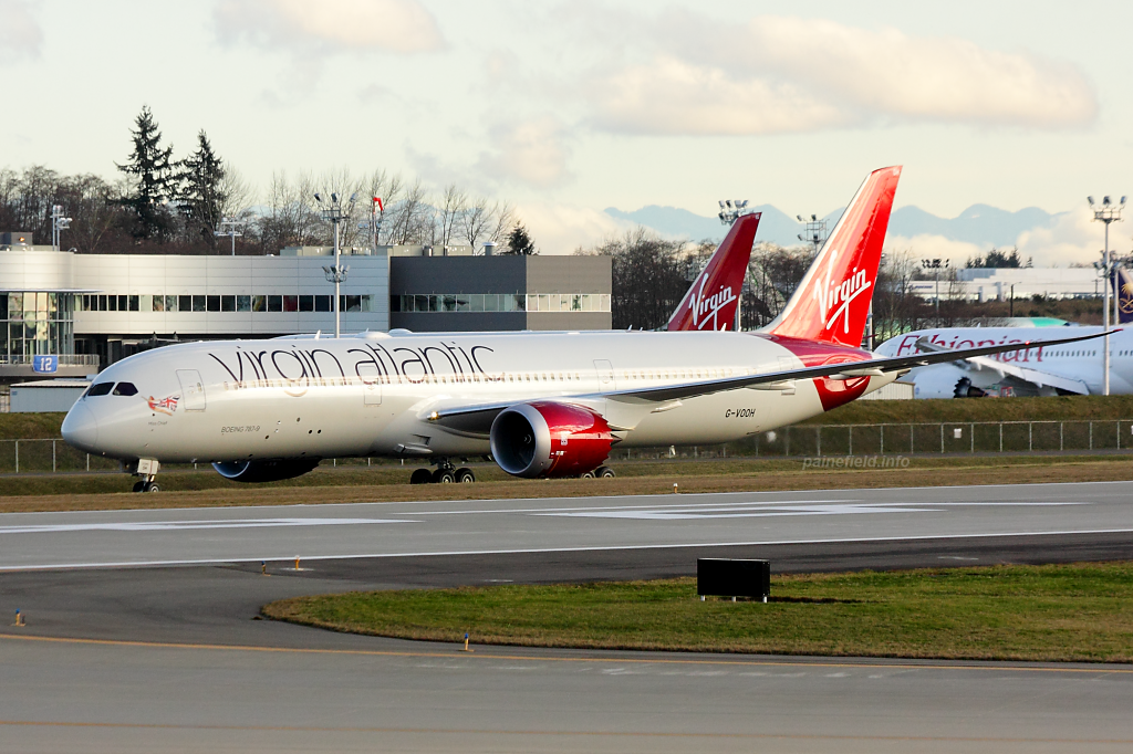 Virgin Atlantic 787-9 G-VOOH at Paine Field