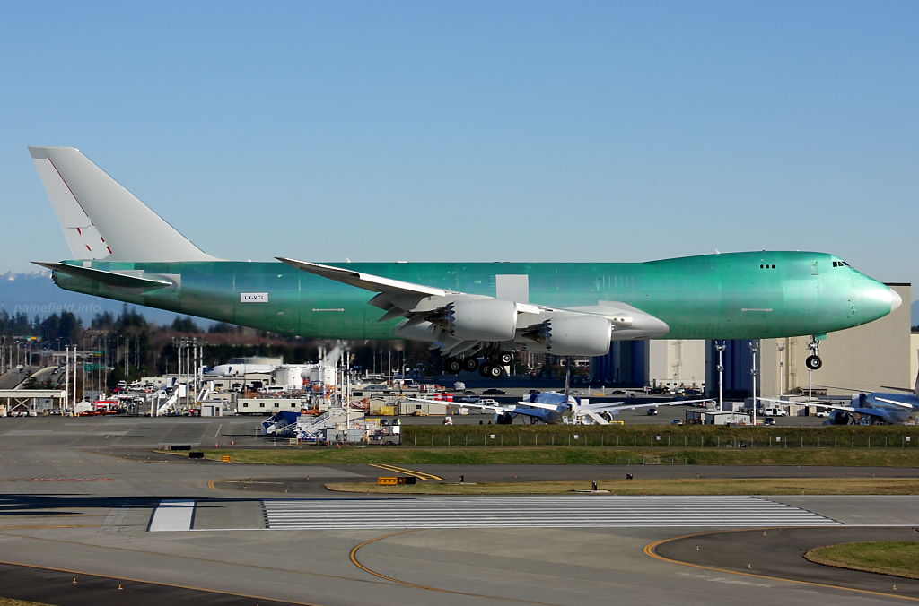Cargolux 747-8F LX-VCL at Paine Field